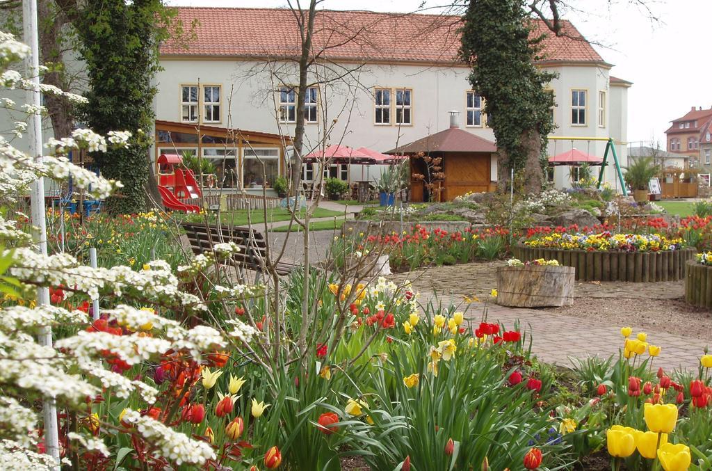 Hotel Weidenmuhle Mühlhausen Exterior foto