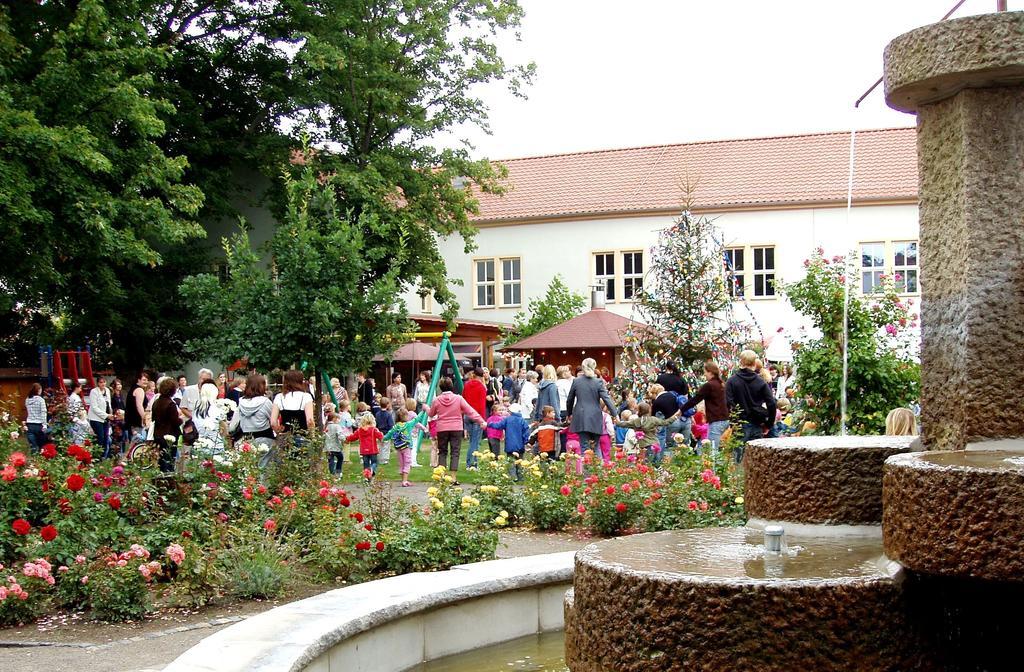 Hotel Weidenmuhle Mühlhausen Exterior foto