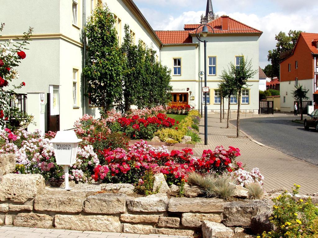 Hotel Weidenmuhle Mühlhausen Exterior foto