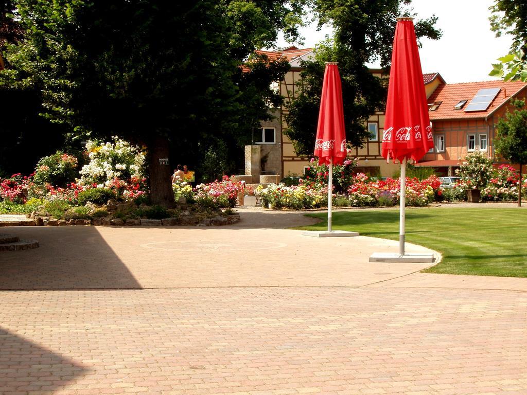 Hotel Weidenmuhle Mühlhausen Exterior foto